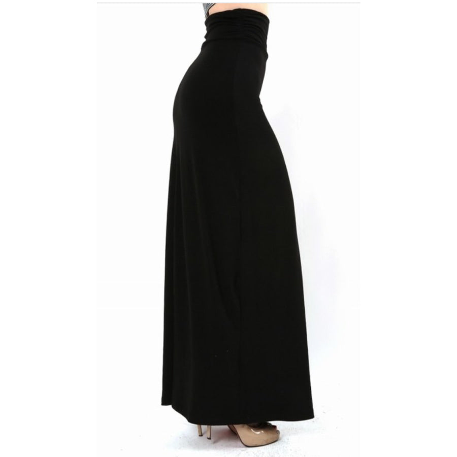 New! Solid Black Maxi Skirt! S / Skirt