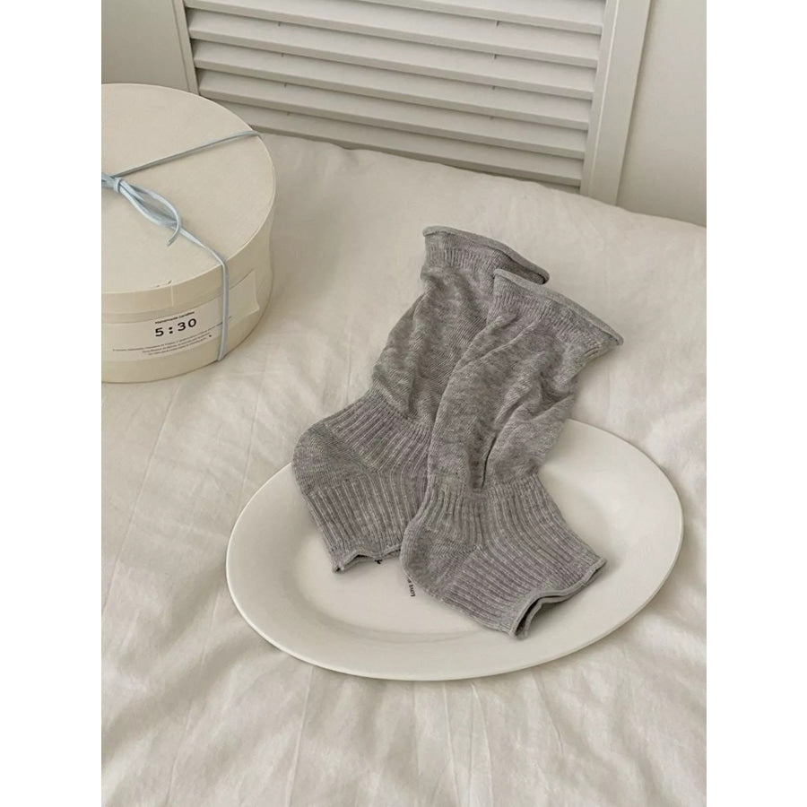 Solid Color Breathable Socks Apparel and Accessories