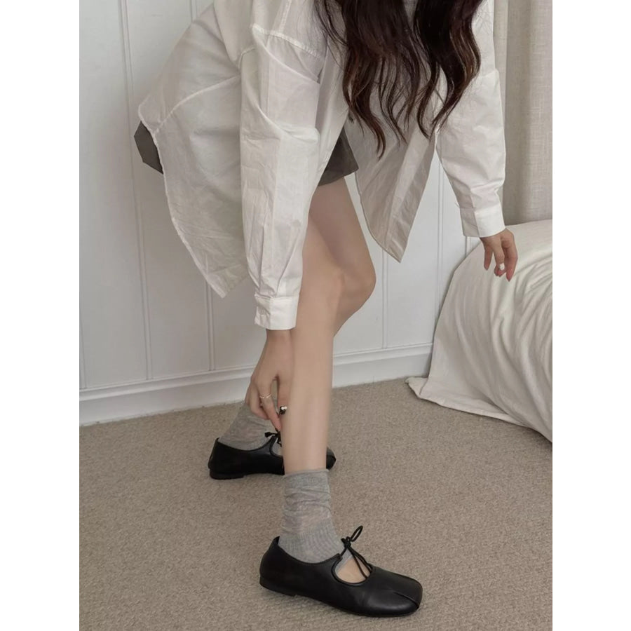 Solid Color Breathable Socks Apparel and Accessories