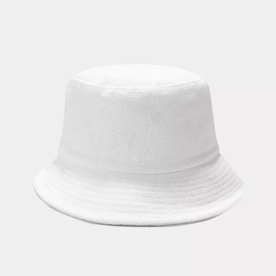 Solid Color Bucket Hat White / One Size Apparel and Accessories