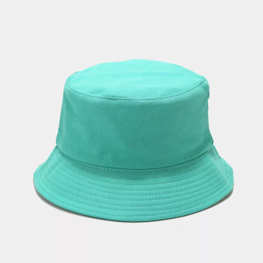 Solid Color Cotton Bucket Hat Mint Green / One Size Apparel and Accessories