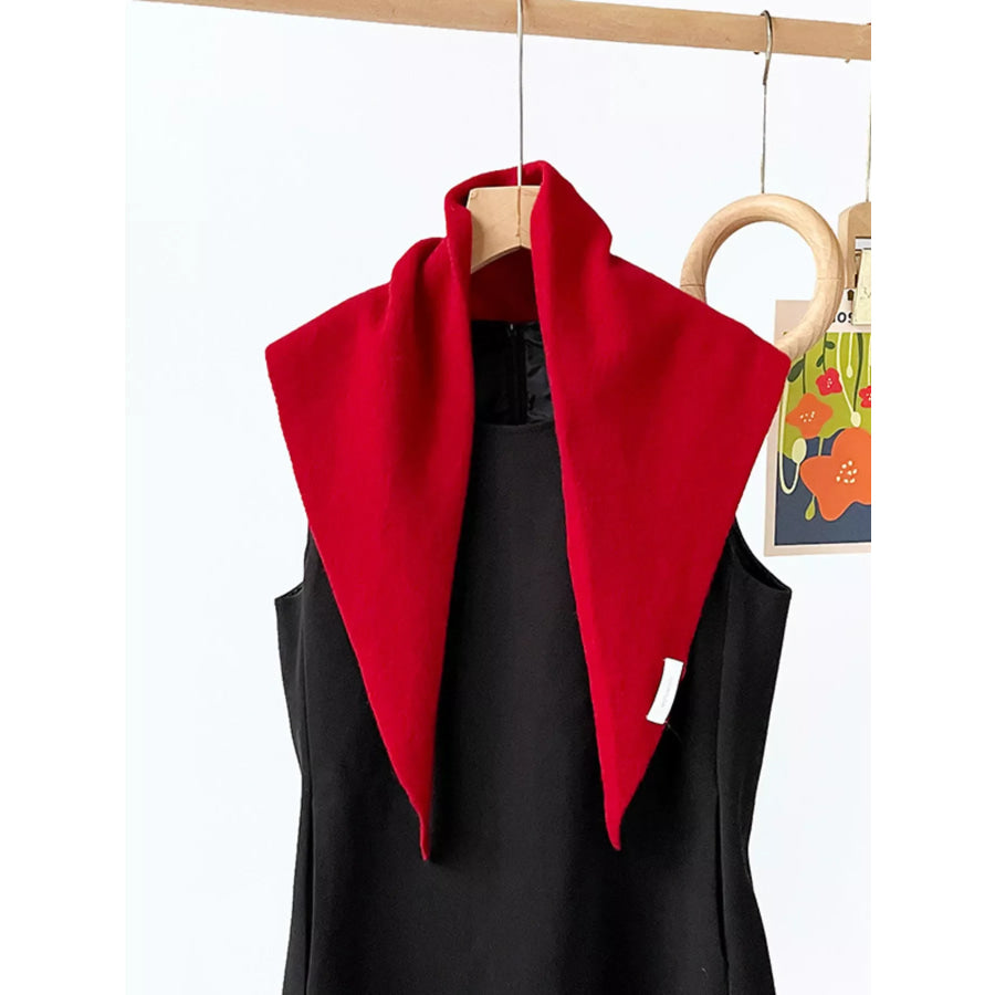 Solid Color Knit Scarf Deep Red / ONESIZE Apparel and Accessories