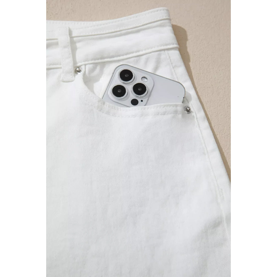 Solid Color Loose Casual Jeans Apparel and Accessories