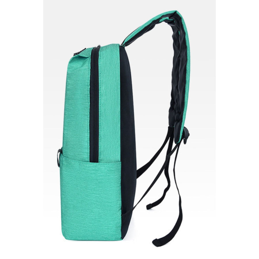 Solid Color Nylon Backpack Bag Apparel and Accessories