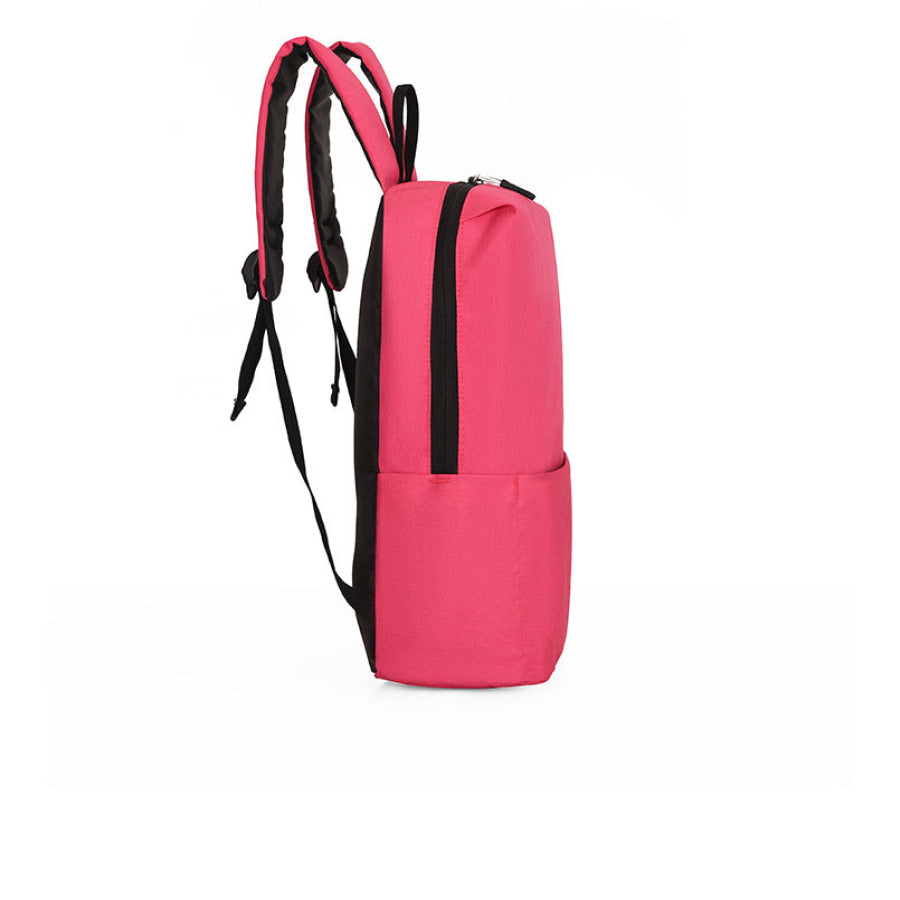 Solid Color Nylon Backpack Bag Apparel and Accessories