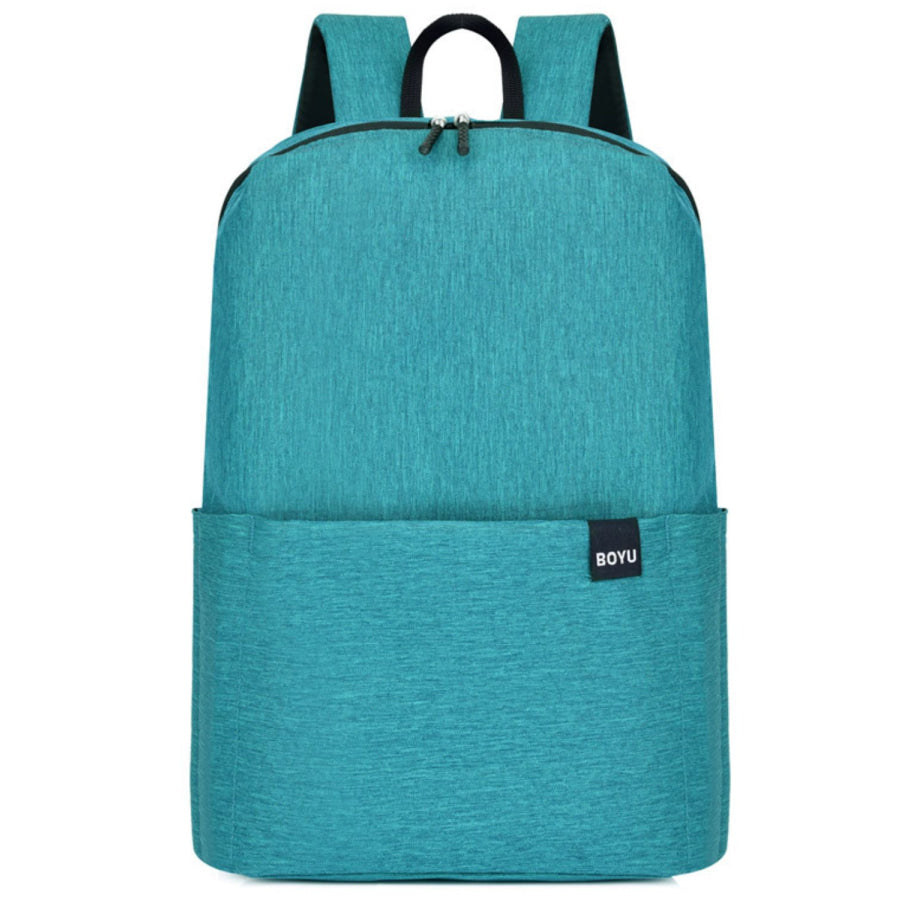 Solid Color Nylon Backpack Bag Apparel and Accessories