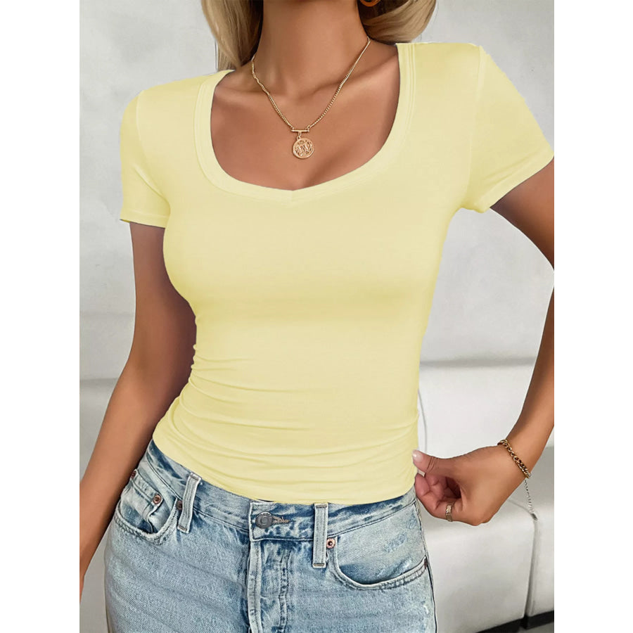 Solid Color Slim Fit T-Shirt Apparel and Accessories