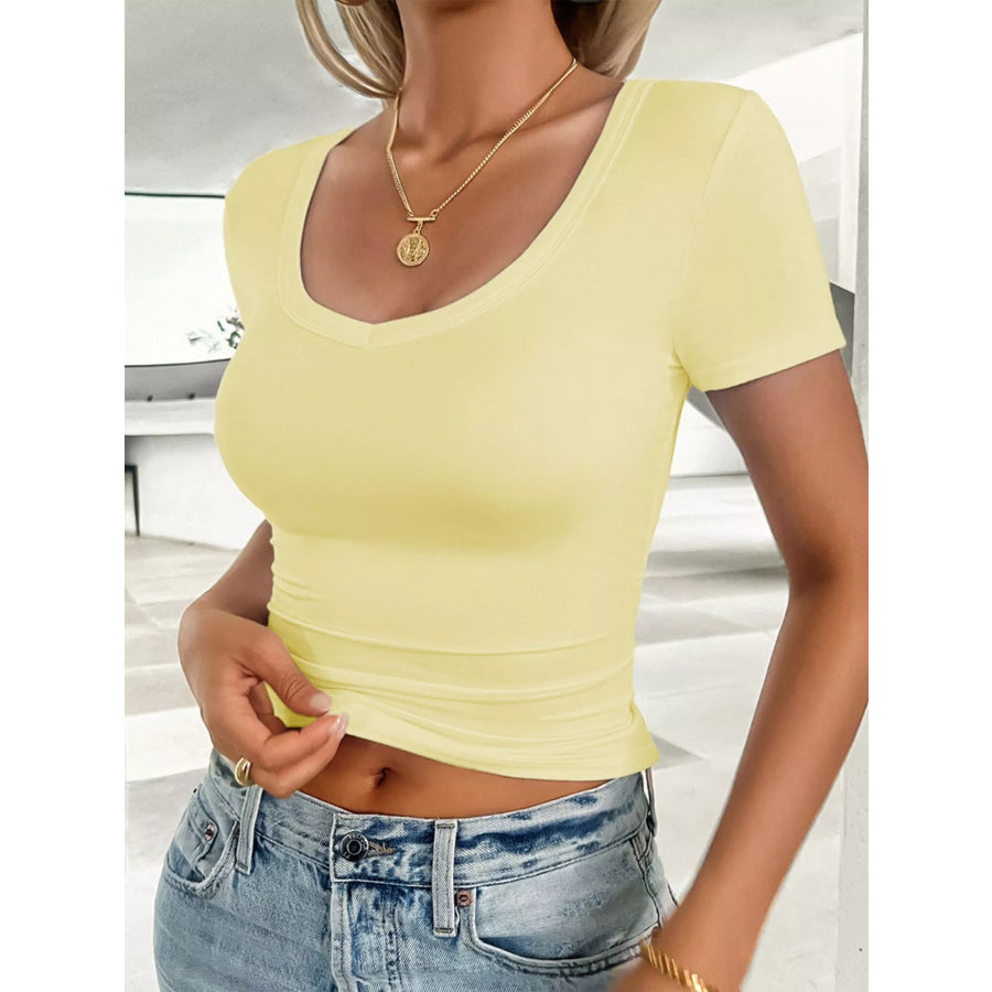 Solid Color Slim Fit T-Shirt Apparel and Accessories