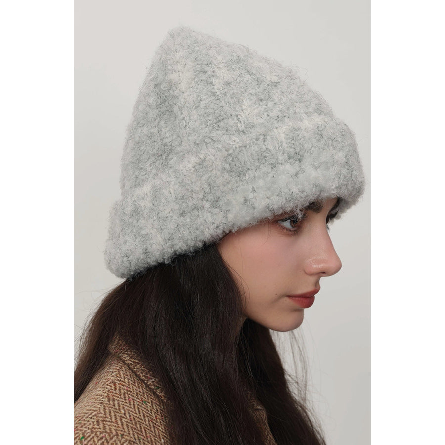 Solid Color Thermal Knit Hat Gray / One Size Apparel and Accessories