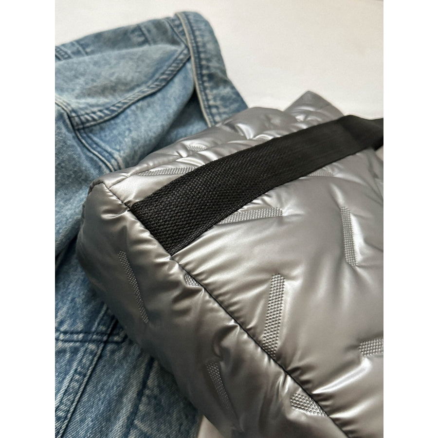 Solid Color Tote Bag with Side Pockets Apparel and Accessories