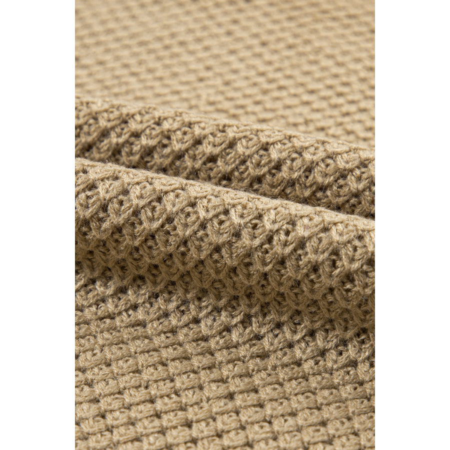 Solid Color Turtleneck Short Sleeve Sweater Apparel and Accessories