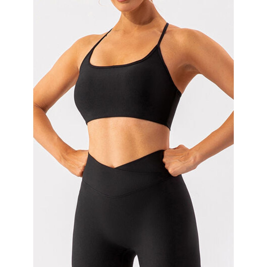 Spaghetti Strap Active Bra Apparel and Accessories