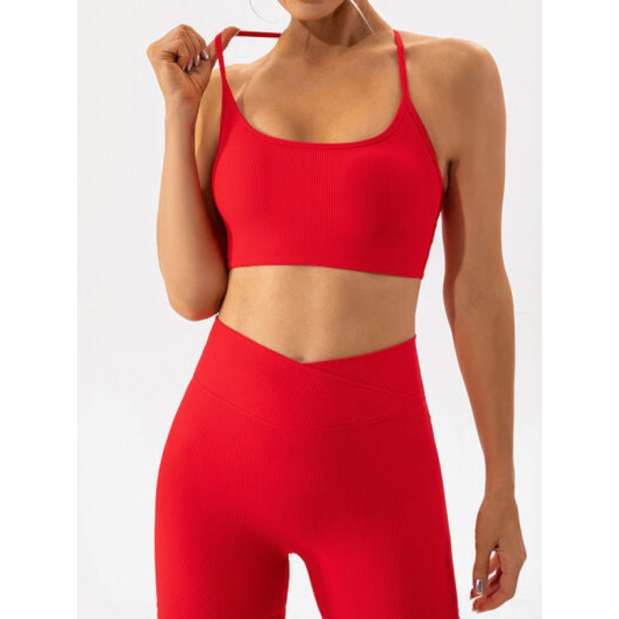 Spaghetti Strap Active Bra Apparel and Accessories