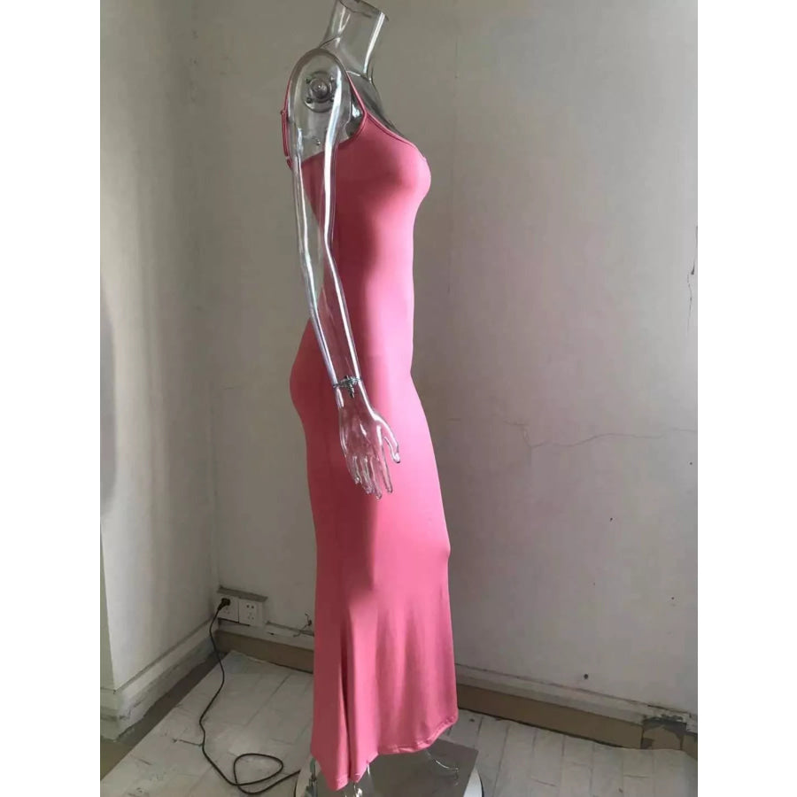 Spaghetti Strap Bodycon Maxi Dress Apparel and Accessories