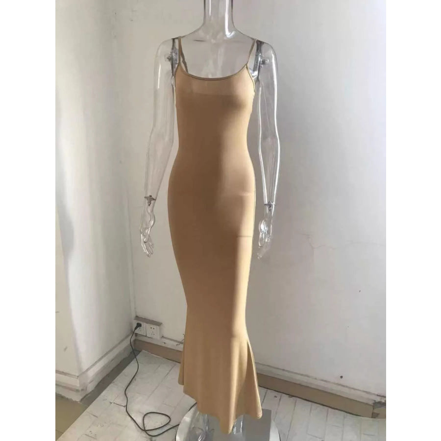 Spaghetti Strap Bodycon Maxi Dress Apparel and Accessories