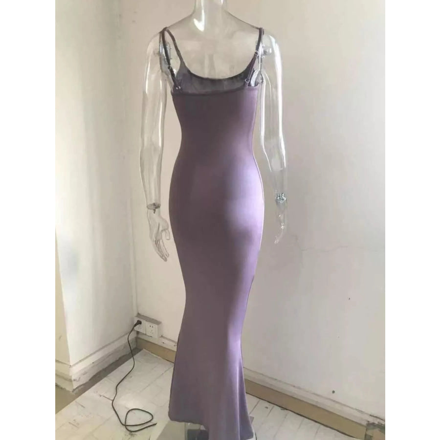 Spaghetti Strap Bodycon Maxi Dress Apparel and Accessories
