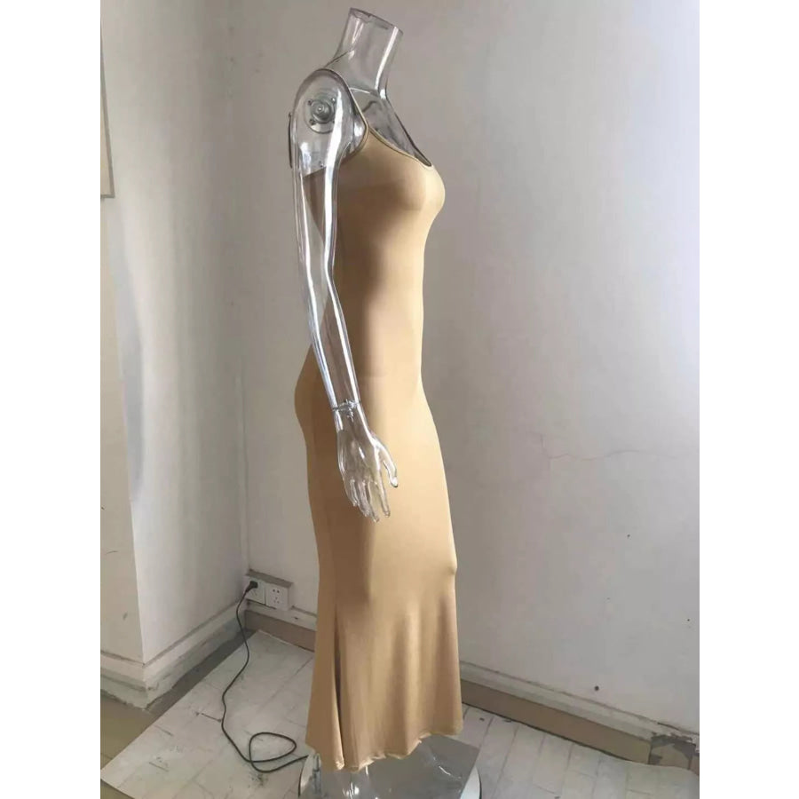 Spaghetti Strap Bodycon Maxi Dress Apparel and Accessories