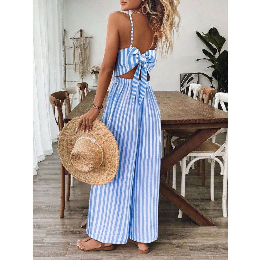 Spaghetti Strap Wide Leg Jumpsuit Apparel and Accessories