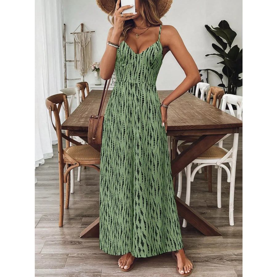 Spaghetti Strap Wide Leg Jumpsuit Apparel and Accessories