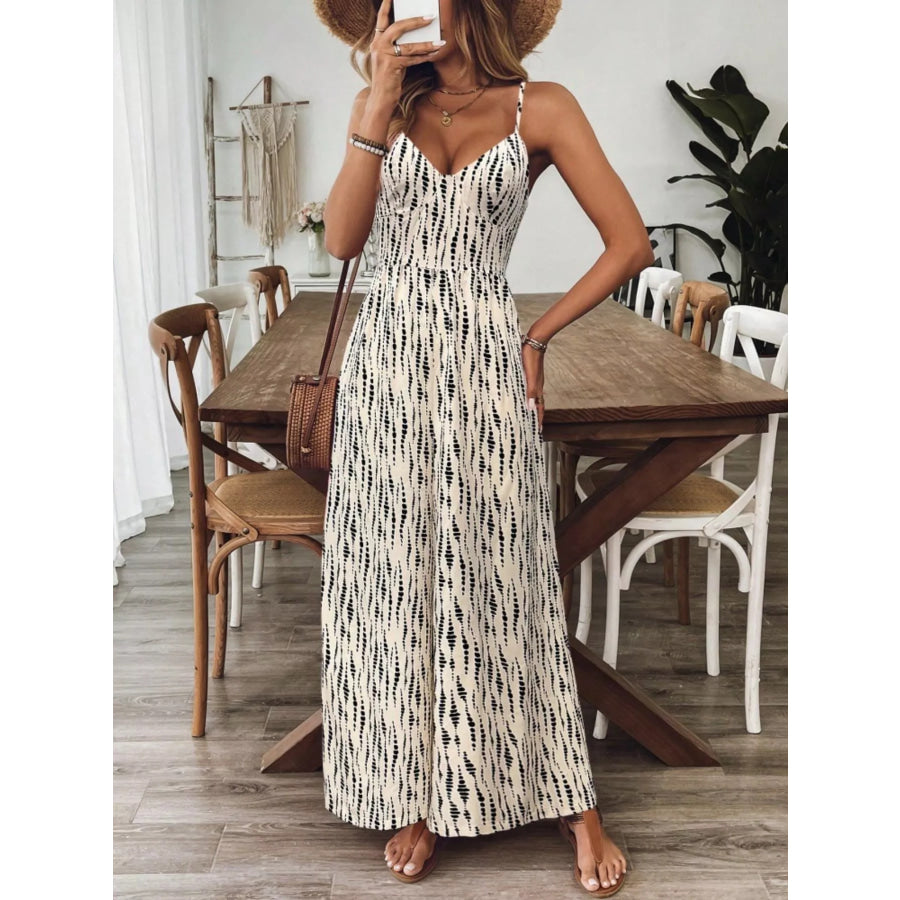 Spaghetti Strap Wide Leg Jumpsuit Apparel and Accessories