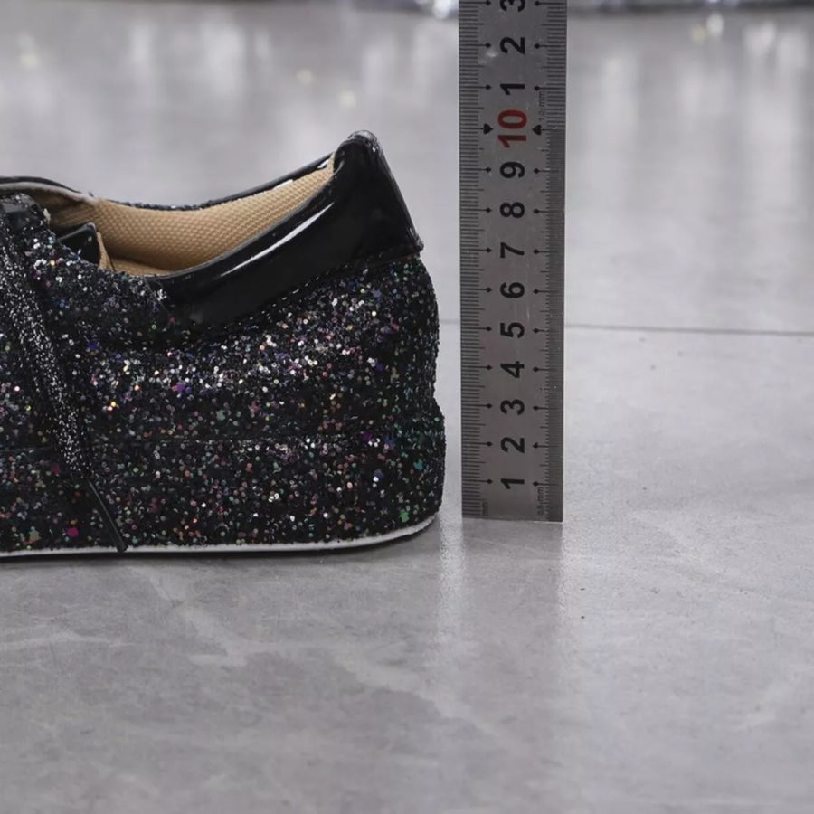 Sparkling Lace Up Sneakers Apparel and Accessories
