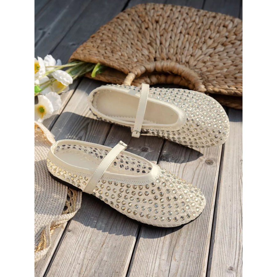 Sparkling Mesh Ballet Flats Sandals Apparel and Accessories