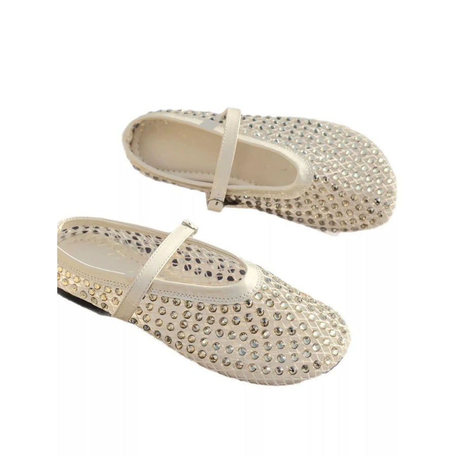 Sparkling Mesh Ballet Flats Sandals Apparel and Accessories