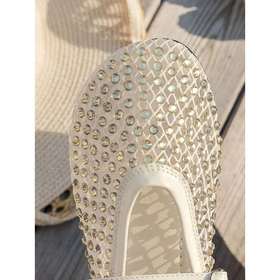 Sparkling Mesh Ballet Flats Sandals Apparel and Accessories