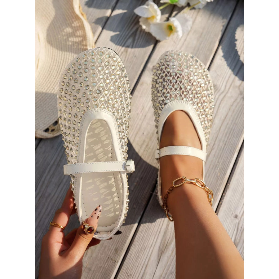 Sparkling Mesh Ballet Flats Sandals Apparel and Accessories