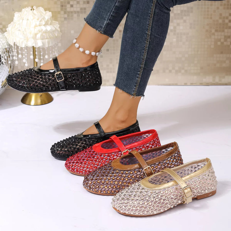 Sparkling Mesh Mary Jane Sneakers Apparel and Accessories
