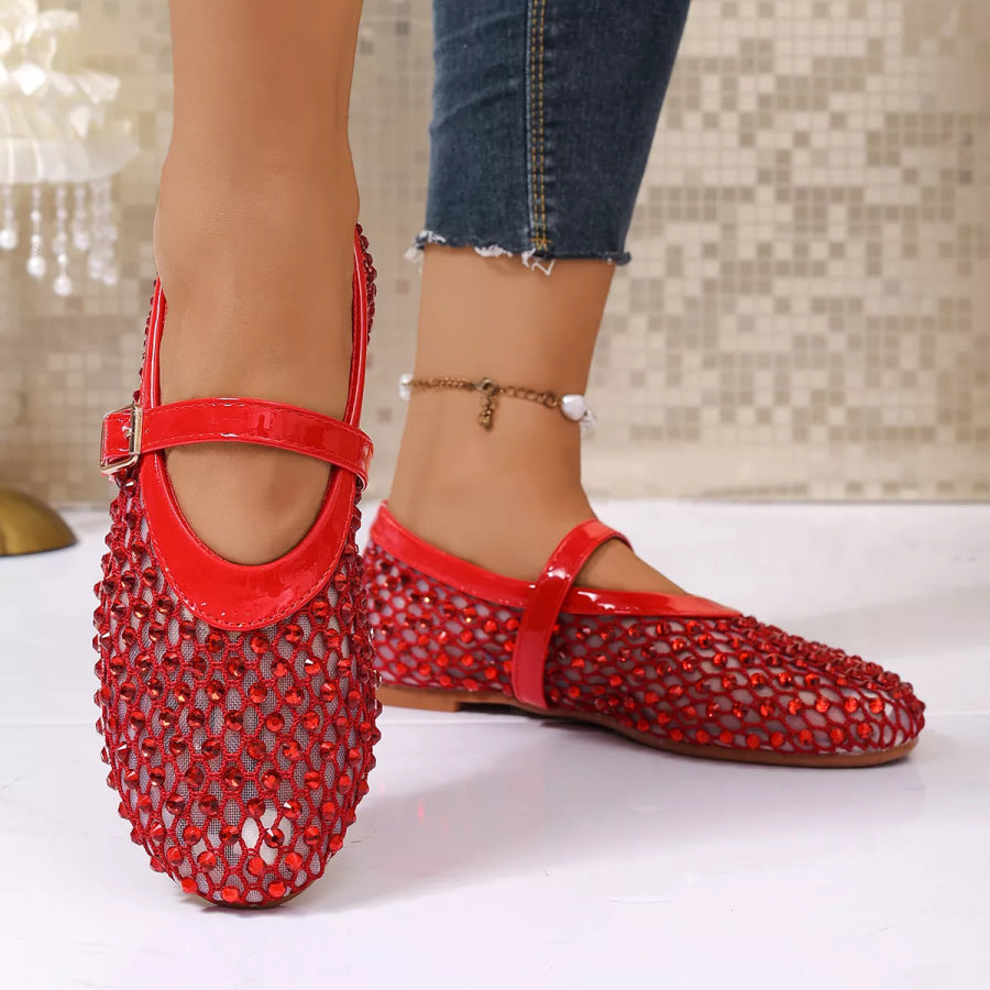 Sparkling Mesh Mary Jane Sneakers Apparel and Accessories