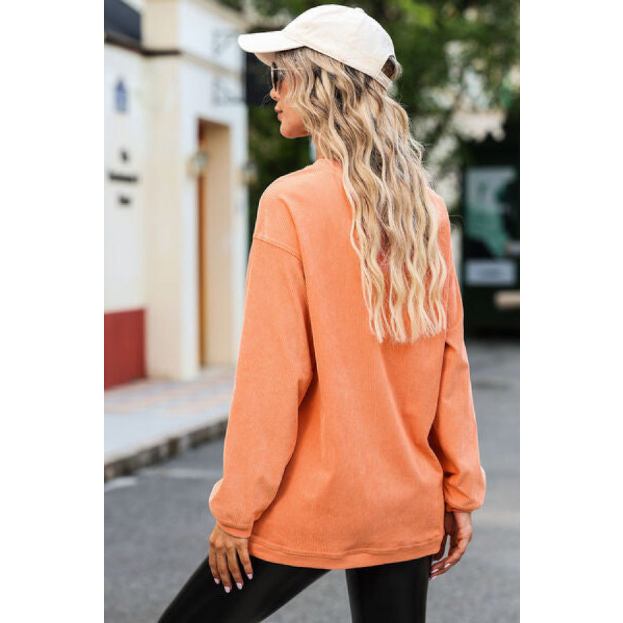 SPICE GIRL Round Neck Dropped Shoulder Sweatshirt Apparel and Accessories