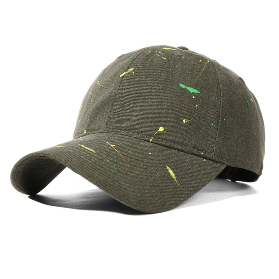 Splatter Paint Baseball Cap Sage / ONESIZE Apparel and Accessories
