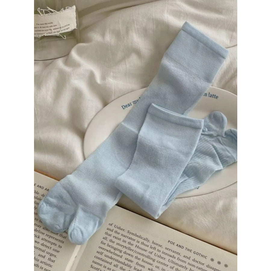 Split-Toe Tabi Socks Blue / One Size Apparel and Accessories