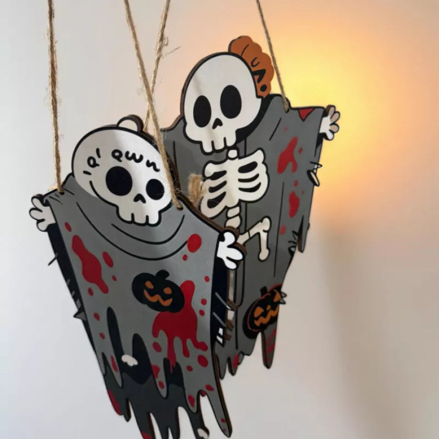 Spooky Hanging Skeleton Decorative Ornament Apparel and Accessories