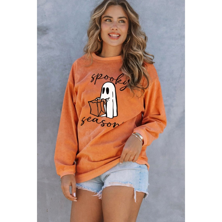 SPOOKY SEASON Graphic Sweatshirt Sherbet / S