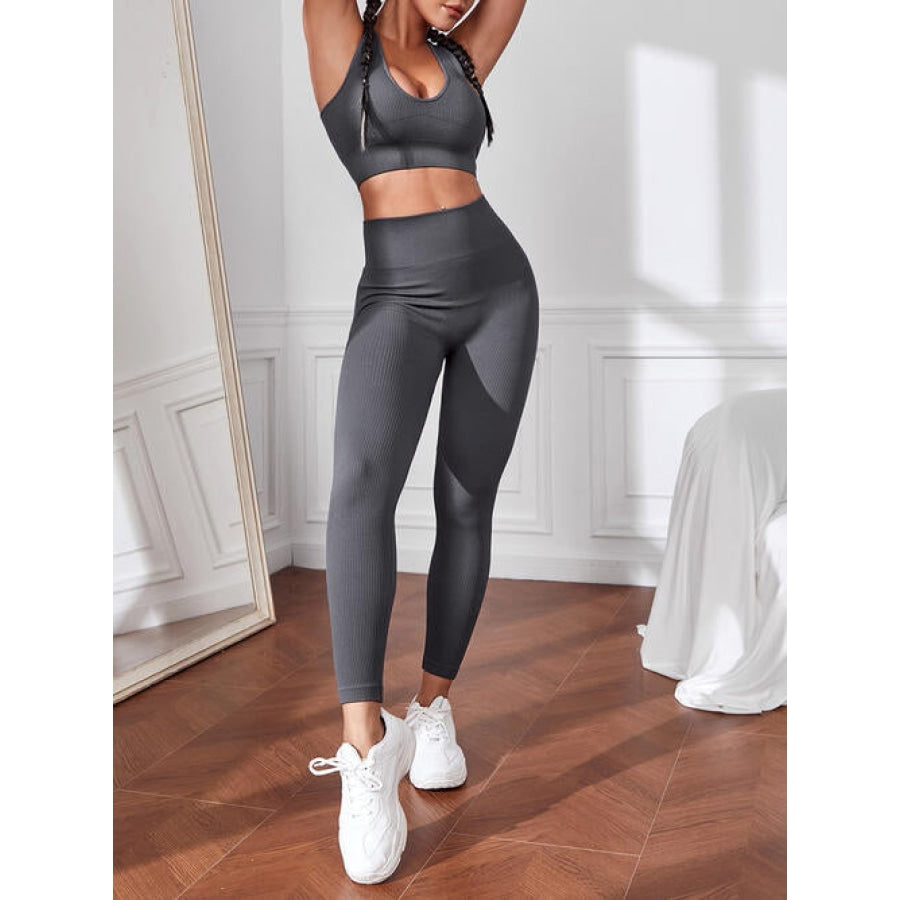 Sport Tank and Leggings Set Charcoal / S