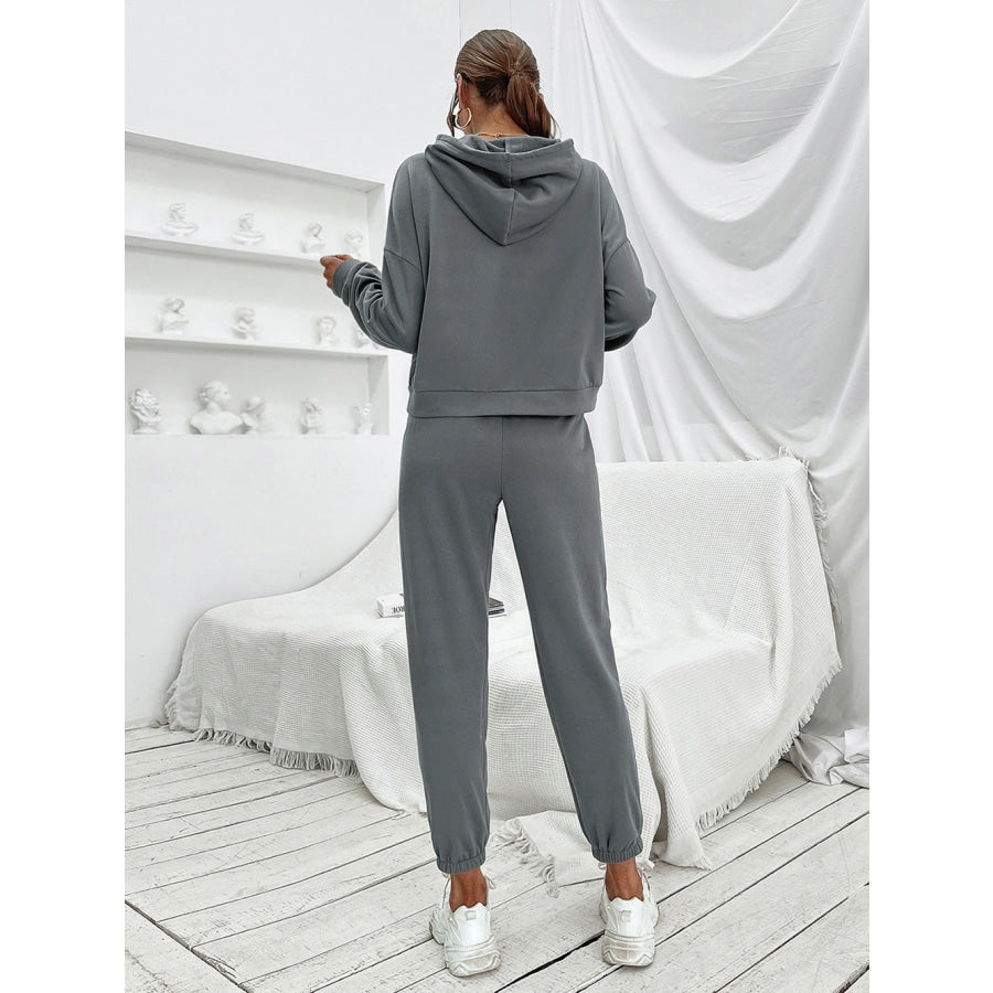 Sports Hoodie and Joggers Set Charcoal / S