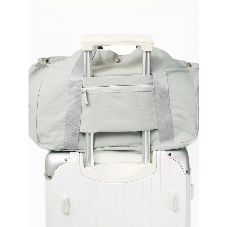 Sporty Duffel Bag with Integrated Racket Holder Apparel and Accessories