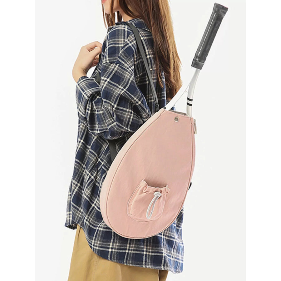 Sporty Duffel Bag with Integrated Racket Holder Apparel and Accessories