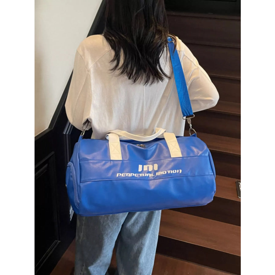 Sporty Duffel Bag with Shoulder Strap Apparel and Accessories