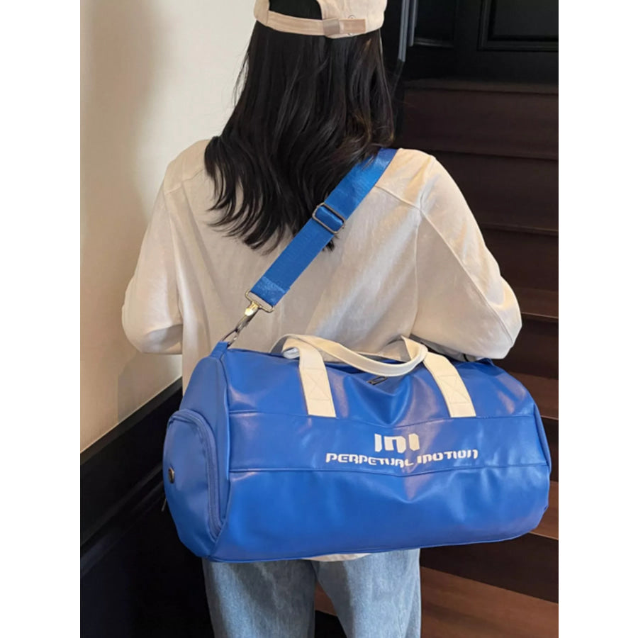 Sporty Duffel Bag with Shoulder Strap Apparel and Accessories