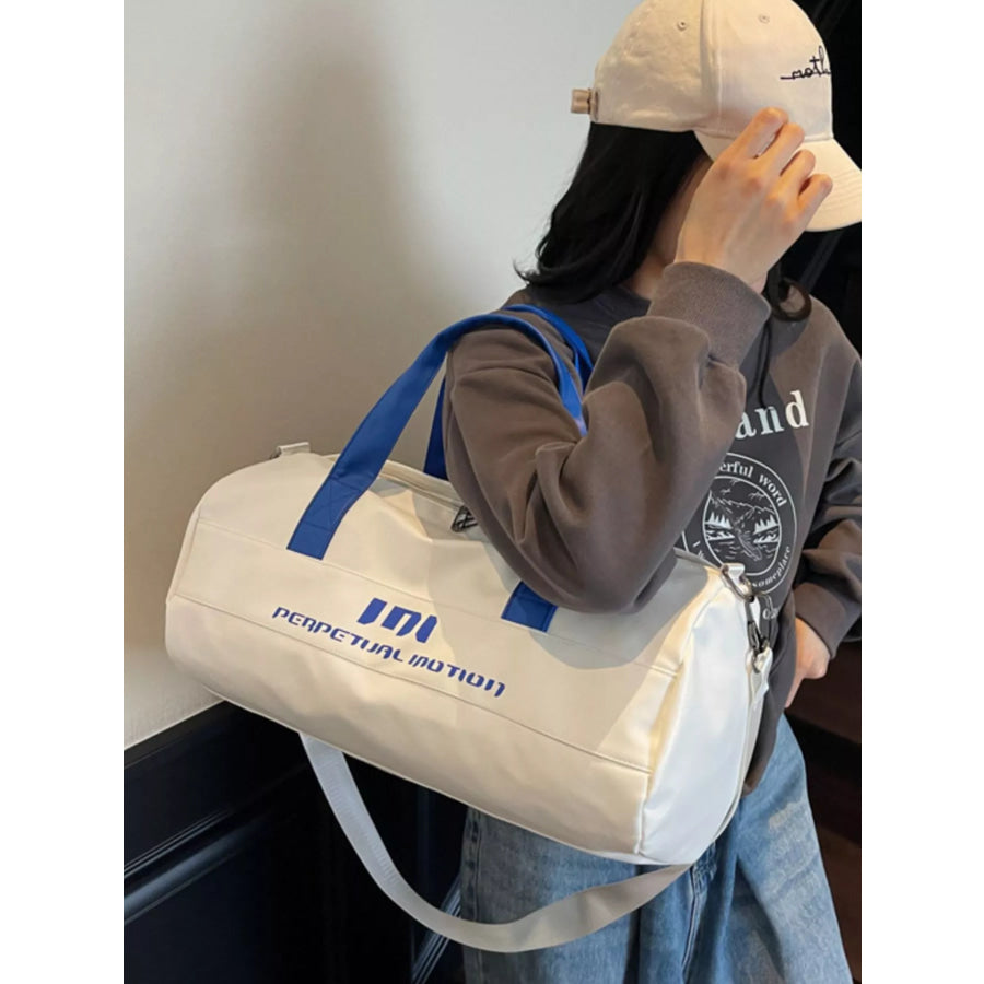 Sporty Duffel Bag with Shoulder Strap Apparel and Accessories