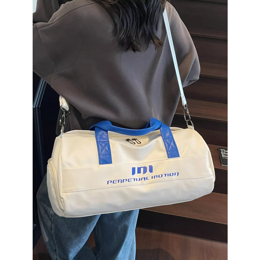 Sporty Duffel Bag with Shoulder Strap Apparel and Accessories