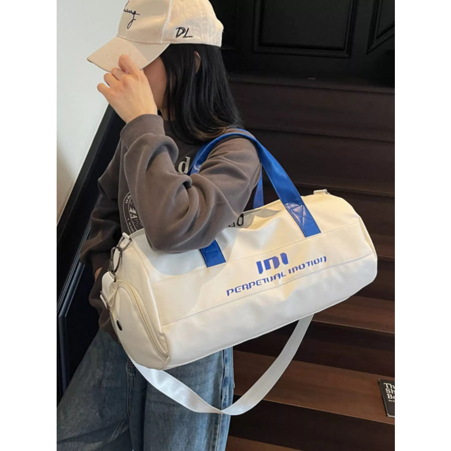 Sporty Duffel Bag with Shoulder Strap Apparel and Accessories