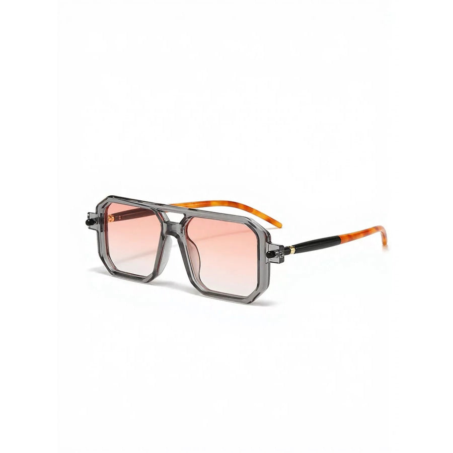 Square Frame Sunglasses Gray / One Size Apparel and Accessories