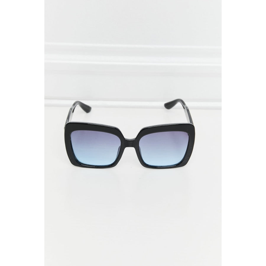 Square Full Rim Sunglasses Black / One Size