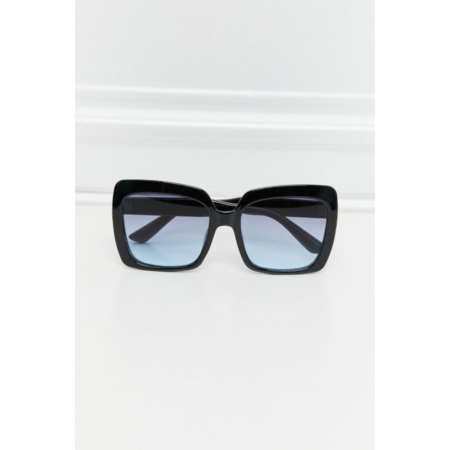 Square Full Rim Sunglasses Black / One Size