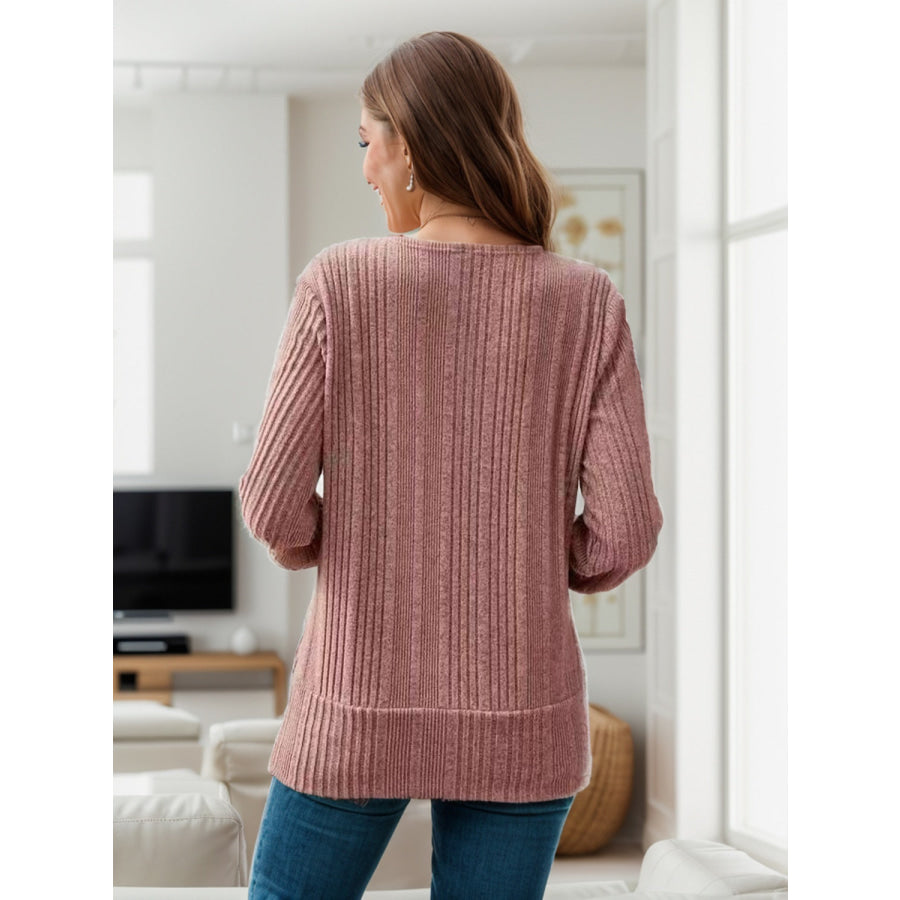 Square Neck Long Sleeve T-Shirt Apparel and Accessories