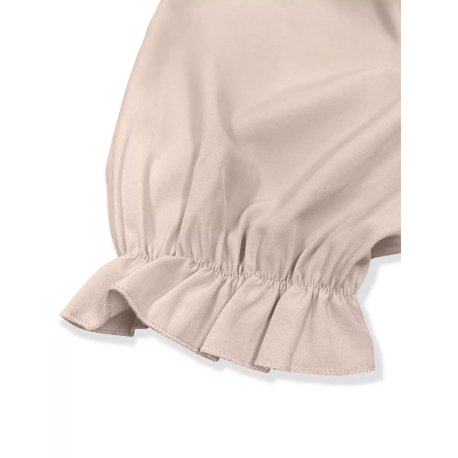 Square Neck Puff Sleeve A-Line Mini Dress Apparel and Accessories
